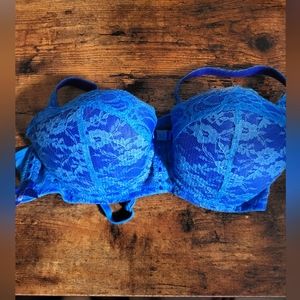Jezebel blue lace bra